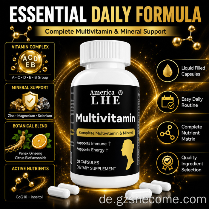 Shecome Multivitamin-Kapseln zur Unterstützung der Immungesundheit